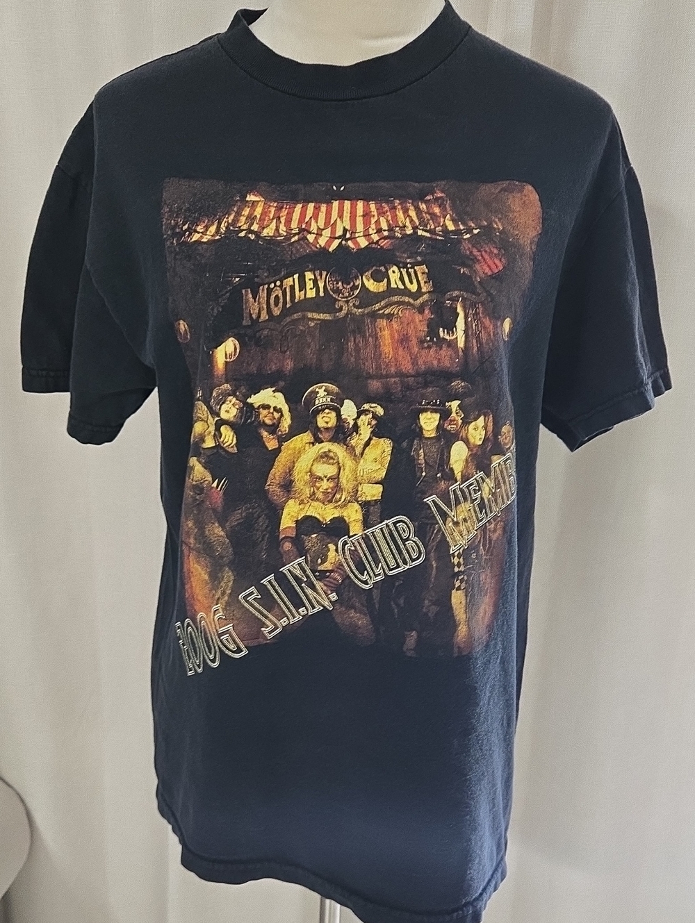 Vintage Mötley Crüe 2006 S.I.N. Club Member T Shirt Size Medium